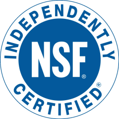 Качество мембран подтверждено международным сертификатом NSF/ANSI